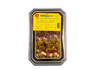 envase aceituna gordal queso anchoa y tomate arteiñaki