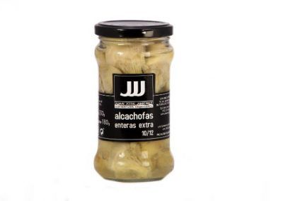 frasco alcachofas enteras extra jjj 314 gr