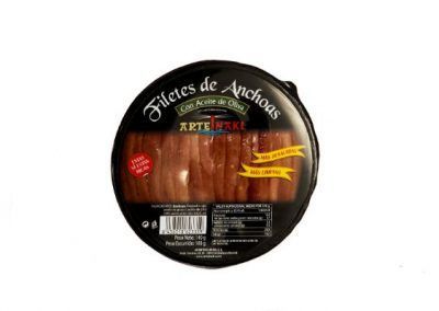 envase filetes de anchoas con aceite de oliva arteiñaki 1000 gr