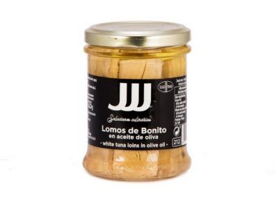 frasco de lomos de bonito en aceite de oliva 212 ml