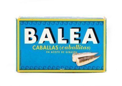 lata caballas en aceite de girasol caballitas balea