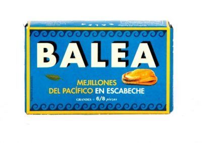 lata mejillones del pacifico en escabeche balea 6-8
