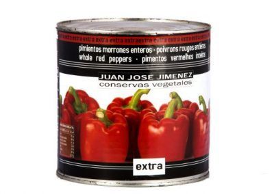 tarro pimientos morrones enteros jjj 3 kg