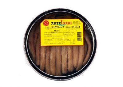 envase plastico sardina ahumada arteiñaki 550 gr