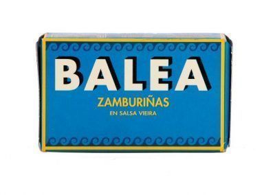 lata zamburiñas en salsa vieira balea